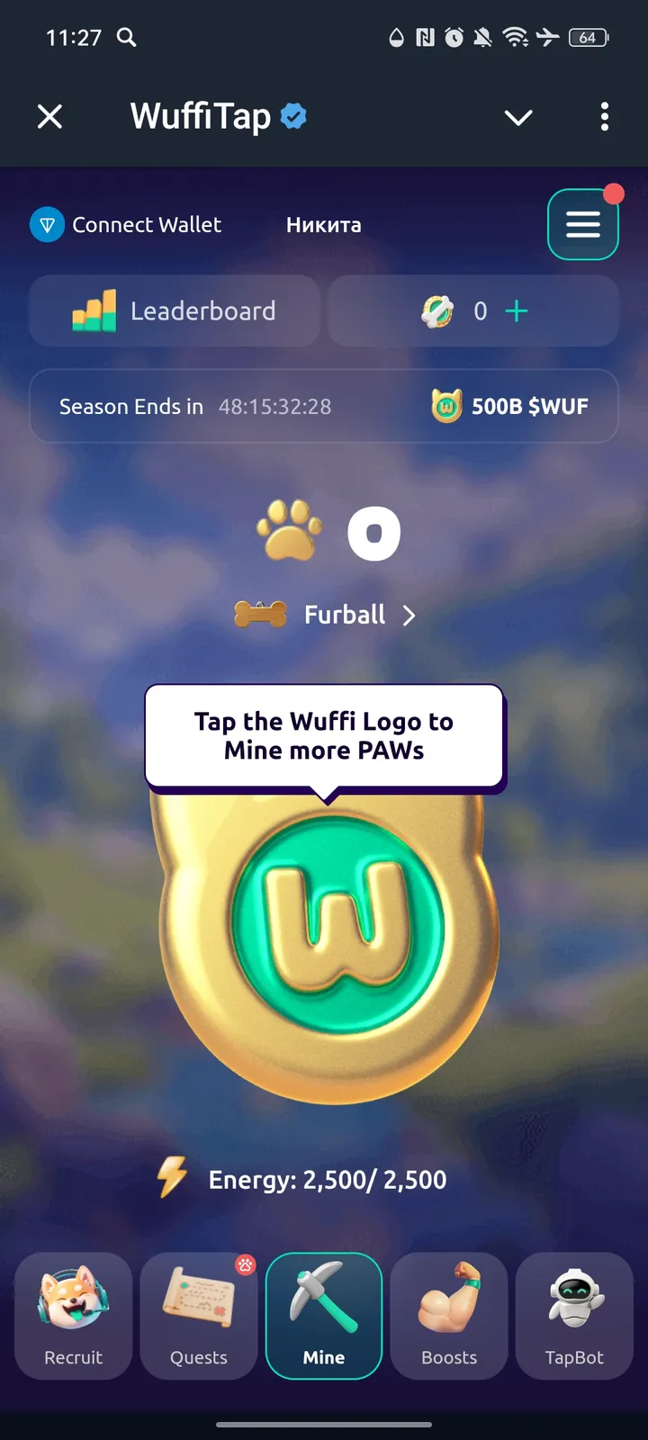 WuffiTap screenshot 1