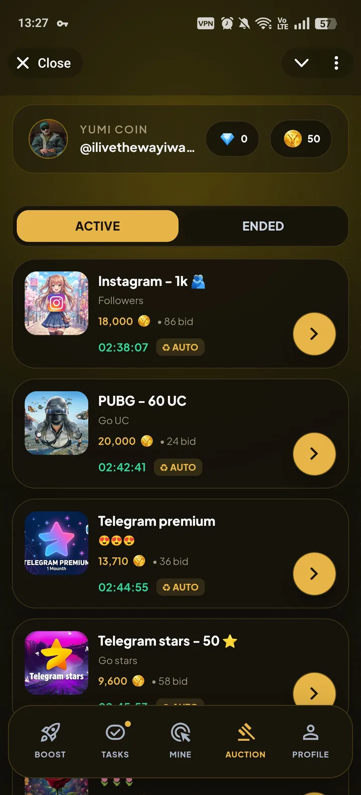 Yumicoin screenshot 2