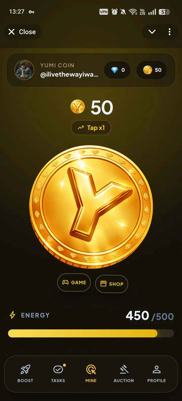 Yumicoin screenshot 1
