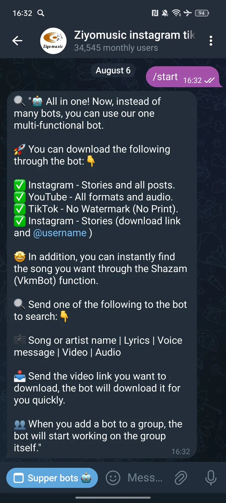 Ziyomusic instagram tiktok youtube screenshot 2