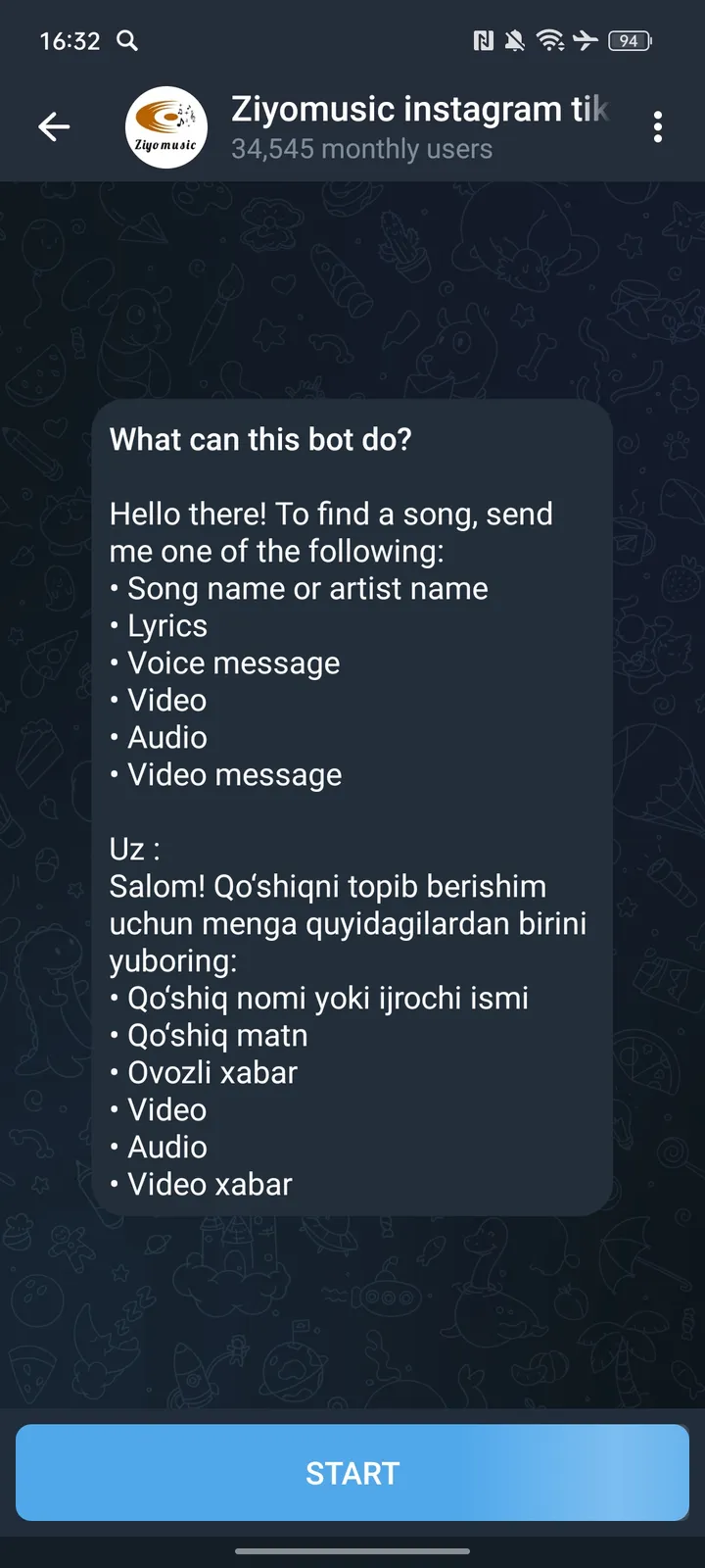Ziyomusic instagram tiktok youtube screenshot 1