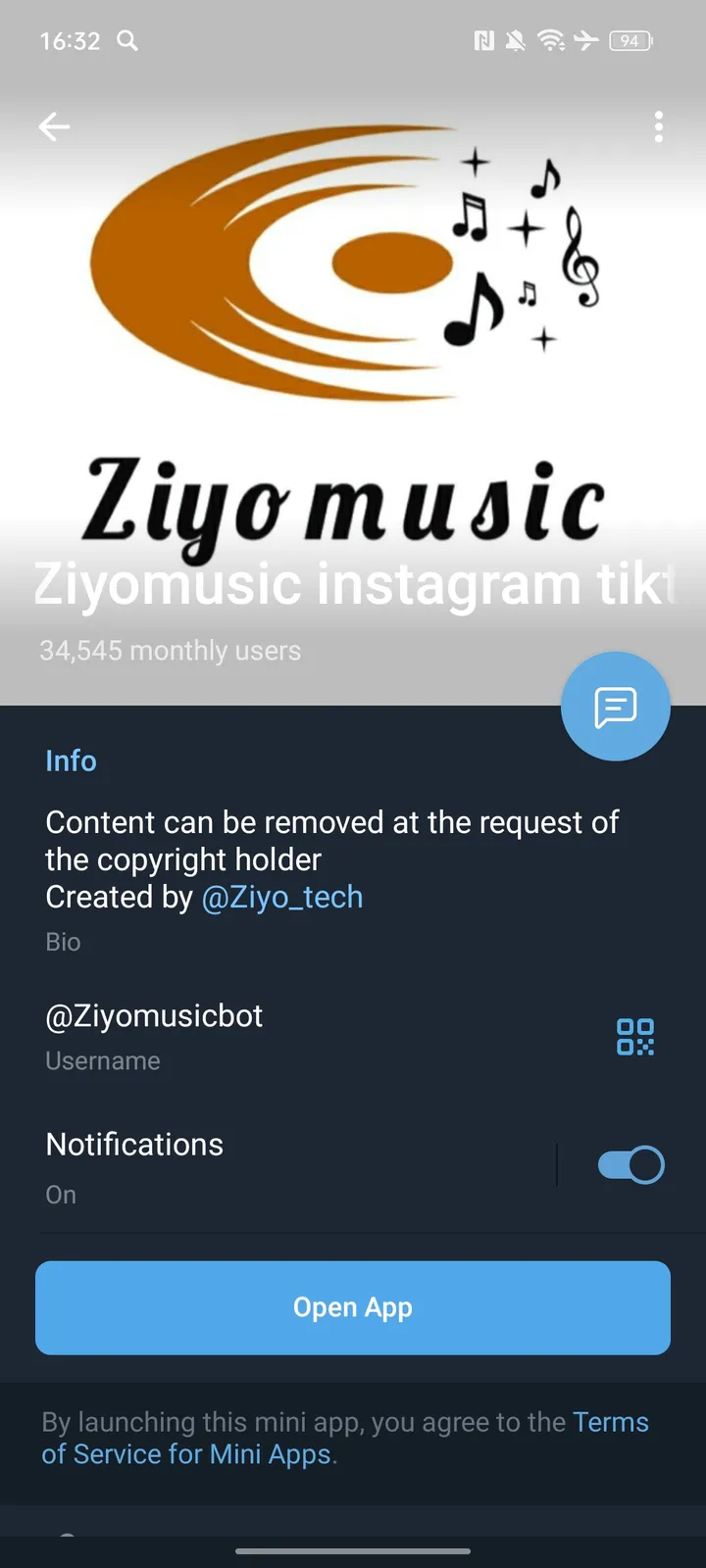 Ziyomusic instagram tiktok youtube screenshot 3